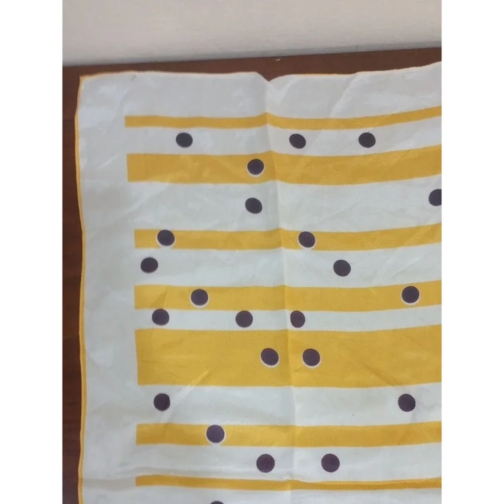 Baar & Beards White, Purple, And Yellow Scarf - Vintage!